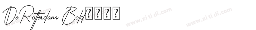 De Rotterdam Bold字体转换